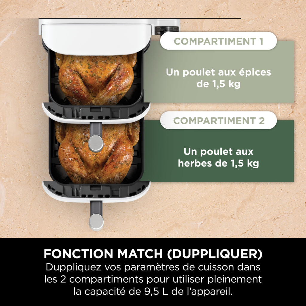 Ninja Friteuse sans huile Airfryer 9,5 L SL400EUWH