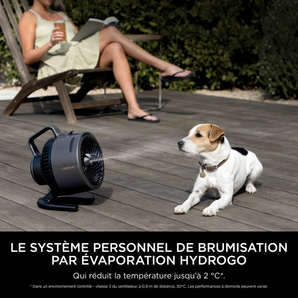 Shark Ventilateur brumisateur FlexBreeze HydroGo FA050EU