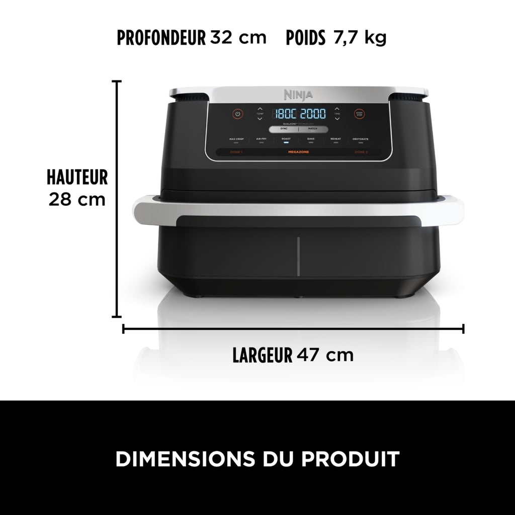 Ninja Friteuse sans huile Airfryer 6,6 L AF550EU