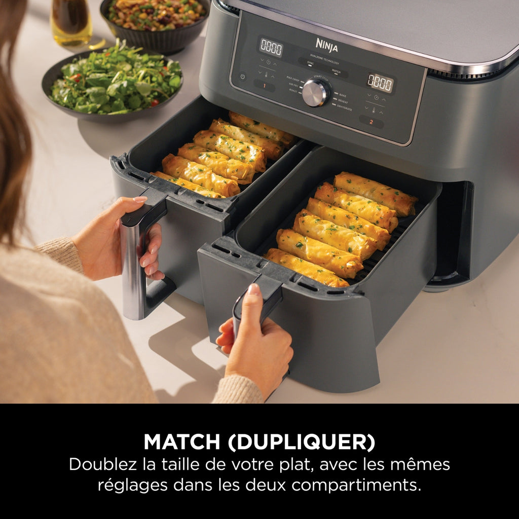 Ninja Friteuse sans huile Airfryer Foodi Max DualZone 9,5L DZ400EU