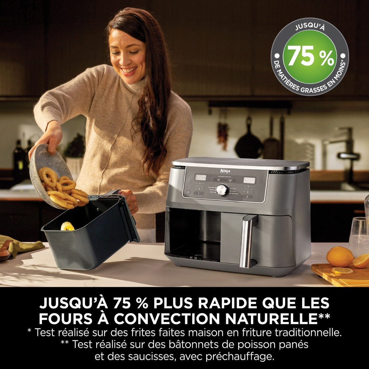 Ninja Friteuse sans huile Airfryer Foodi Max DualZone 9,5L DZ400EU