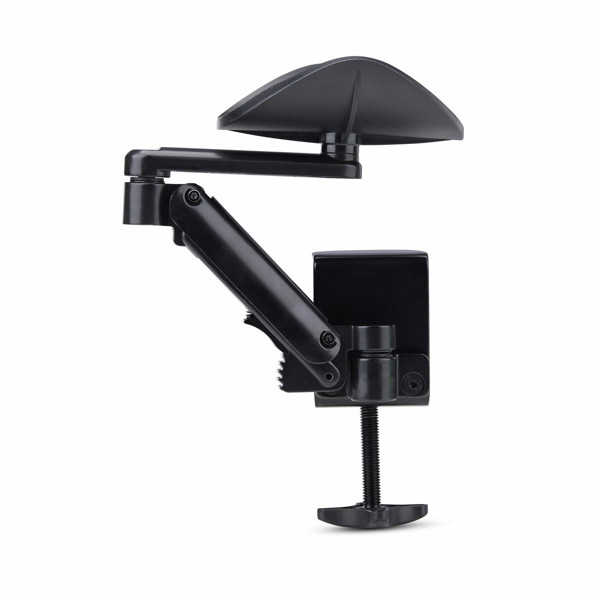 StarTech.com Repose-Bras Articulé Ergonomique pour Bureau, Rotation 360 Degrés, Installation par Serrage, Noir