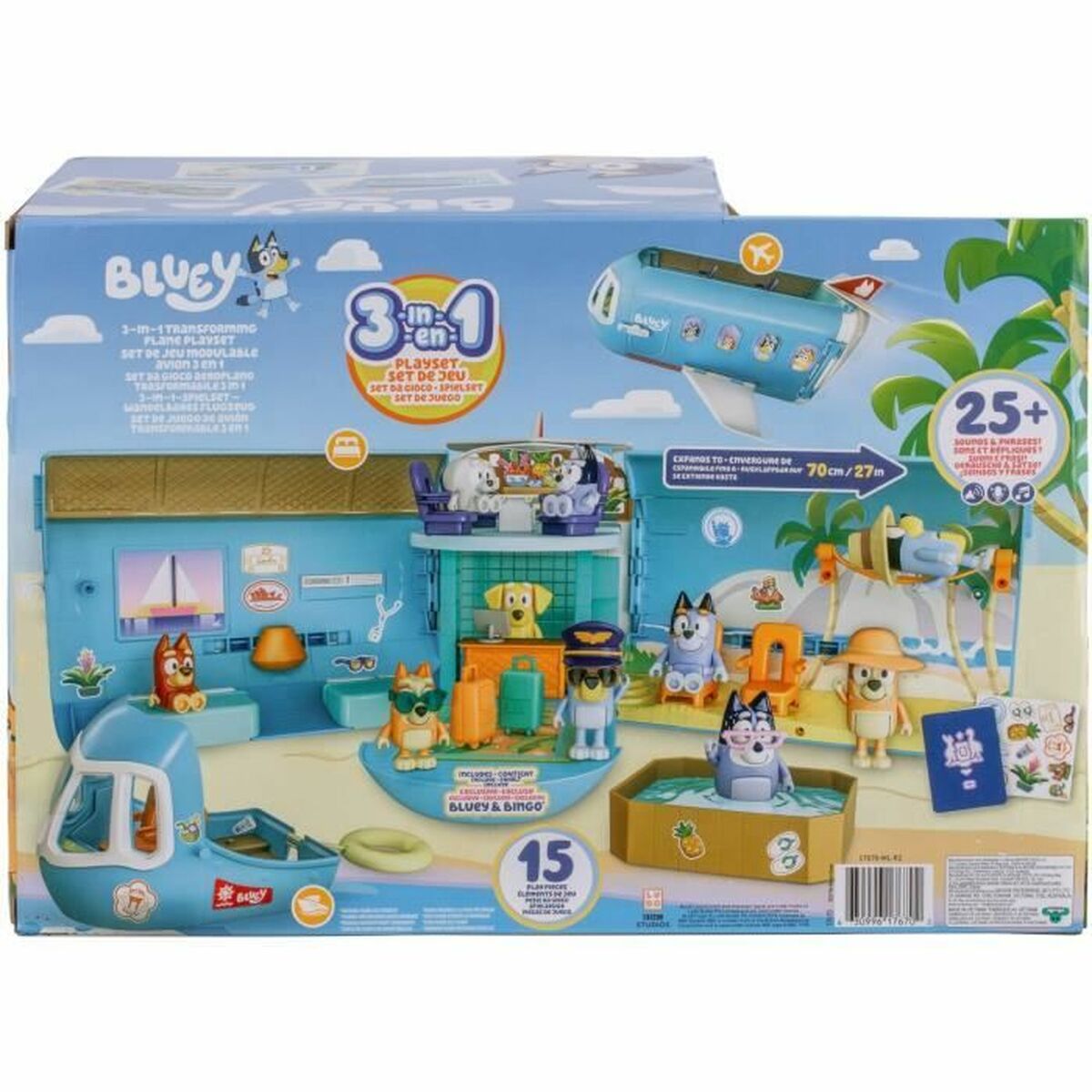 Playset Bluey Transforming Plane