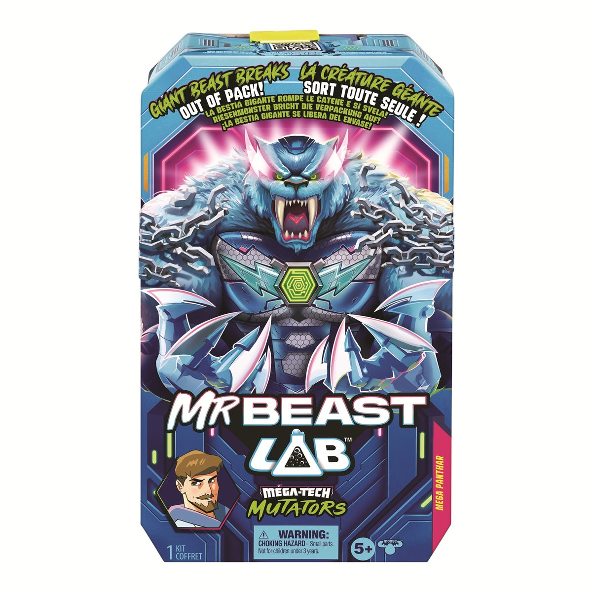 MR Beast Lab Figurine Méga-Tech Mutators Mega Panthar
