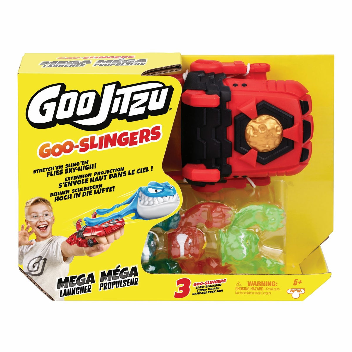 Goo Jit ZU Goo-Slingers Méga Propulseur avec 3 Figurines