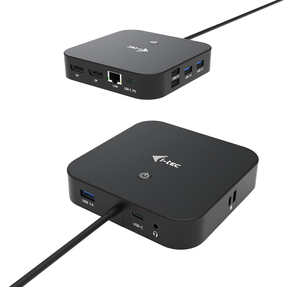 Station d'accueil USB-C C31DUALDPDOCKPD avec fil USB 3.2 Gen 1 Type-C, Noir