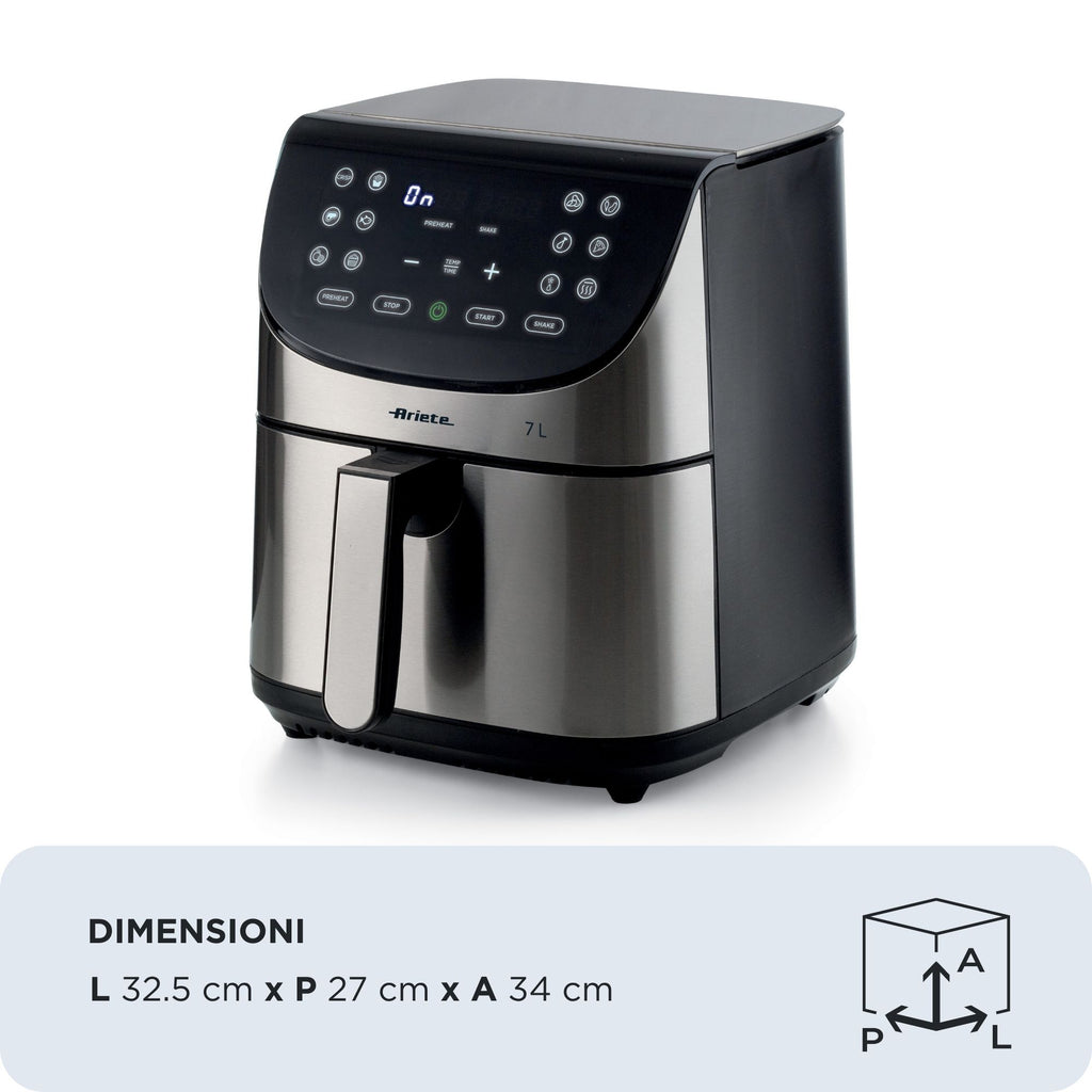 Ariete 4628/00 Unique 7 L Autonome 1800 W Friteuse d’air chaud Noir