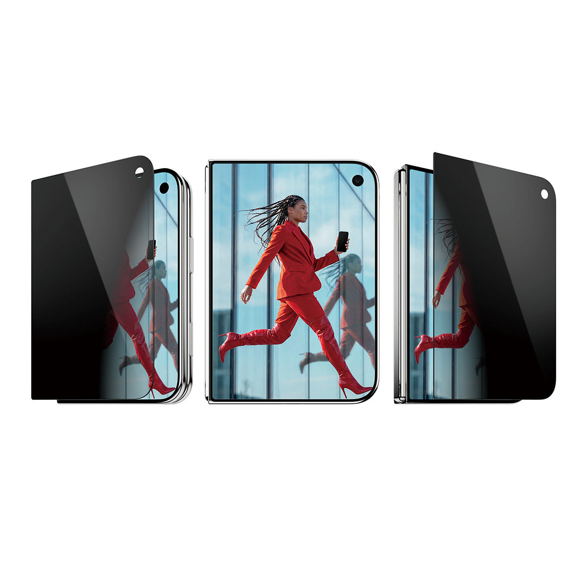 PanzerGlass ® 2-Way Privacy Front Screen Protector iPhone Duo | FRAME FIT w. FASTFIT IN-A-BOX Protection d'écran transpa