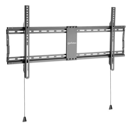 Manhattan Support mural pour TV/moniteurs (fixe, profil bas), écrans 43" à 100", Compatibilité VESA : de 200x200 à 800x400 mm (vérifiez les dimensions des quatre trous de fixation à l’arrière), charge max. 70 kg, noir