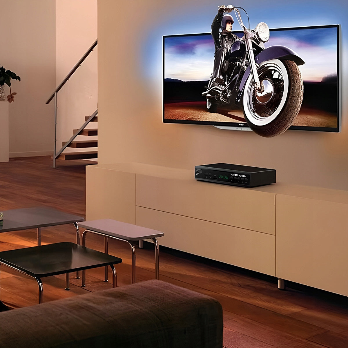 Récepteur satellite DVB-T2 HEVC H.265 Full HD pour la télévision terrestre avec port USB, Zenwire DVB-T2 001