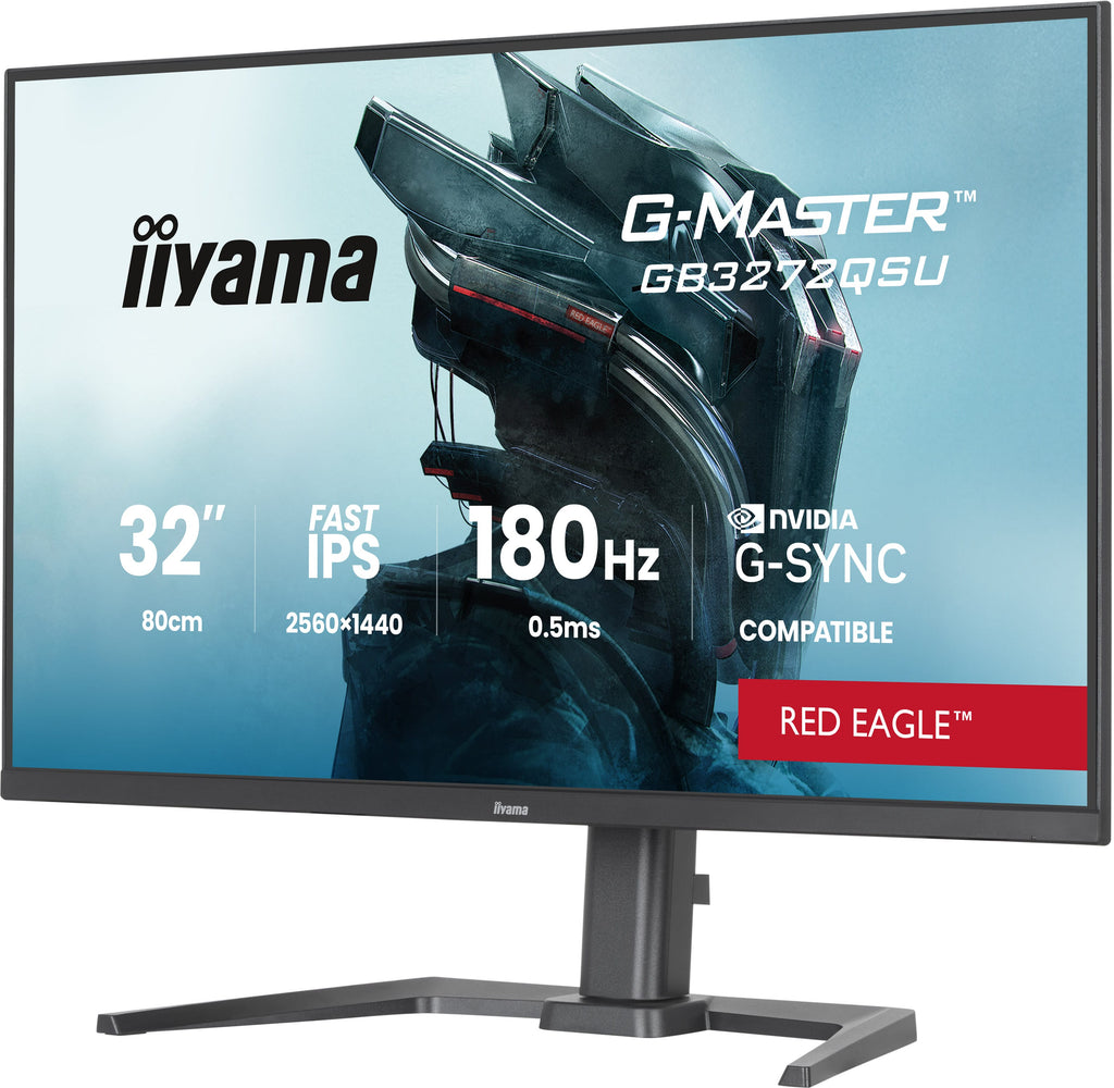 iiyama G-MASTER GB3272QSU-B1 écran plat de PC 80 cm (31.5") 2560 x 1440 pixels Quad HD LED Noir