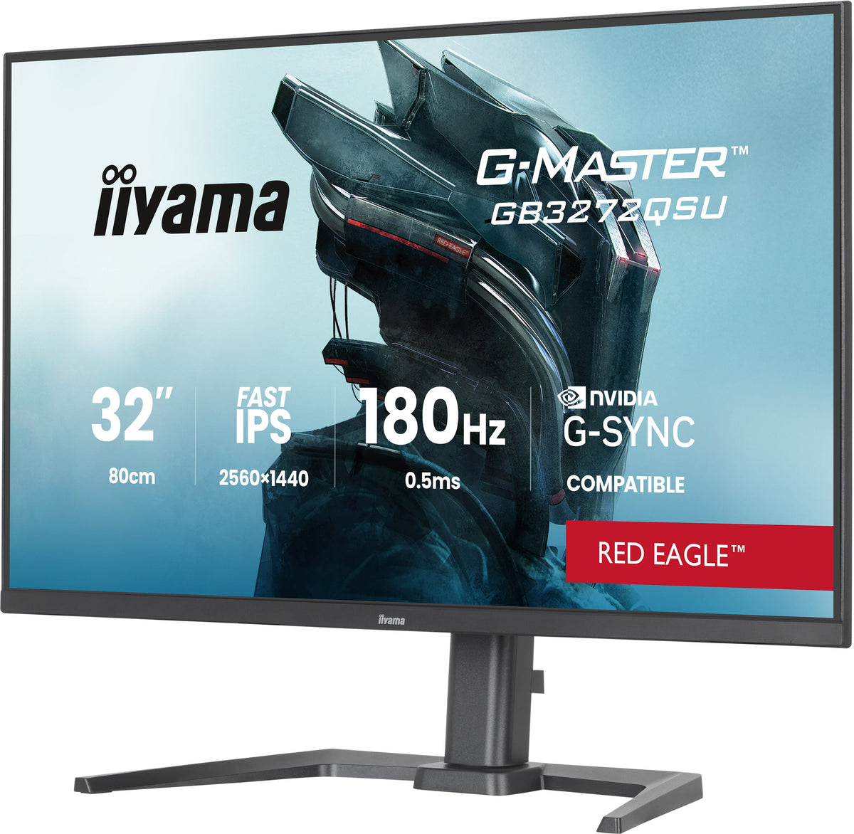 iiyama G-MASTER GB3272QSU-B1 écran plat de PC 80 cm (31.5") 2560 x 1440 pixels Quad HD LED Noir