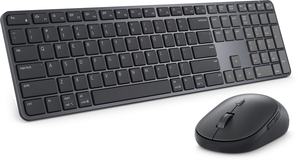 DELL Pro 7 Slim KM726 clavier Souris incluse maison/bureau RF sans fil + Bluetooth QWERTZ Allemand Noir