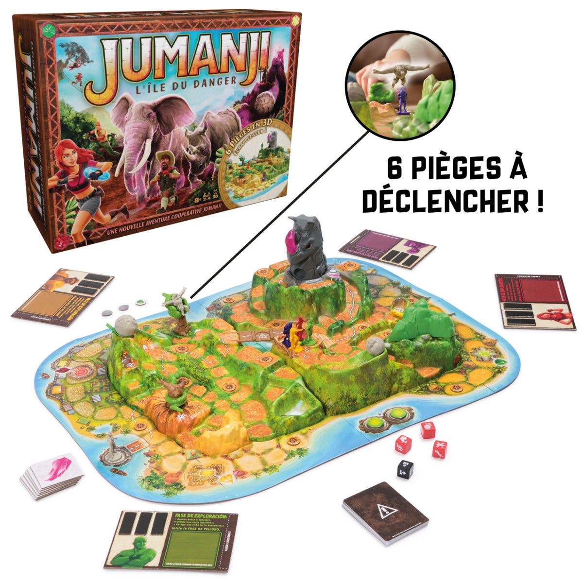 Spin Master Jumanji Stampede l'île du danger