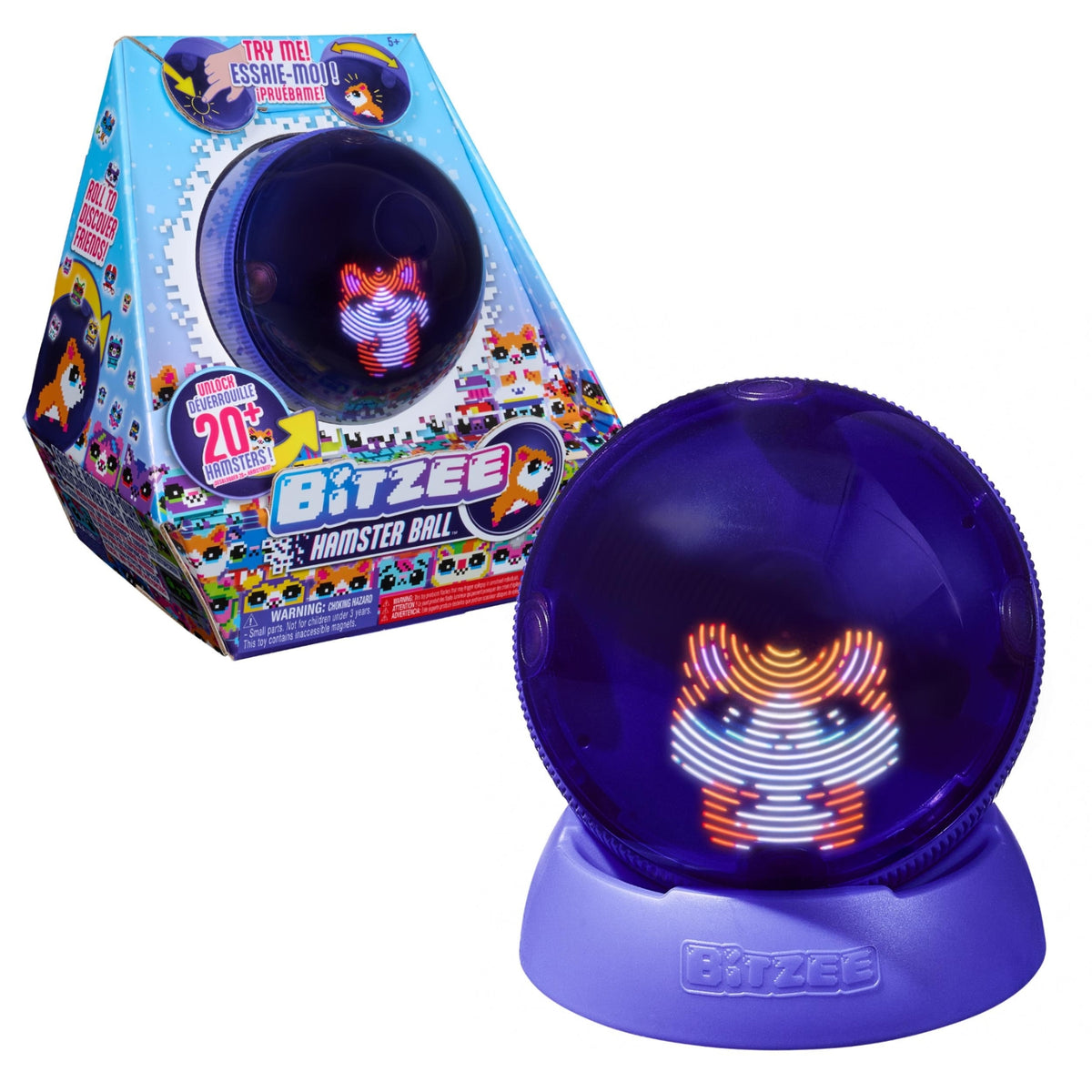 Spinmaster Bitzee Mon Animal Intéractif Boule Hamster