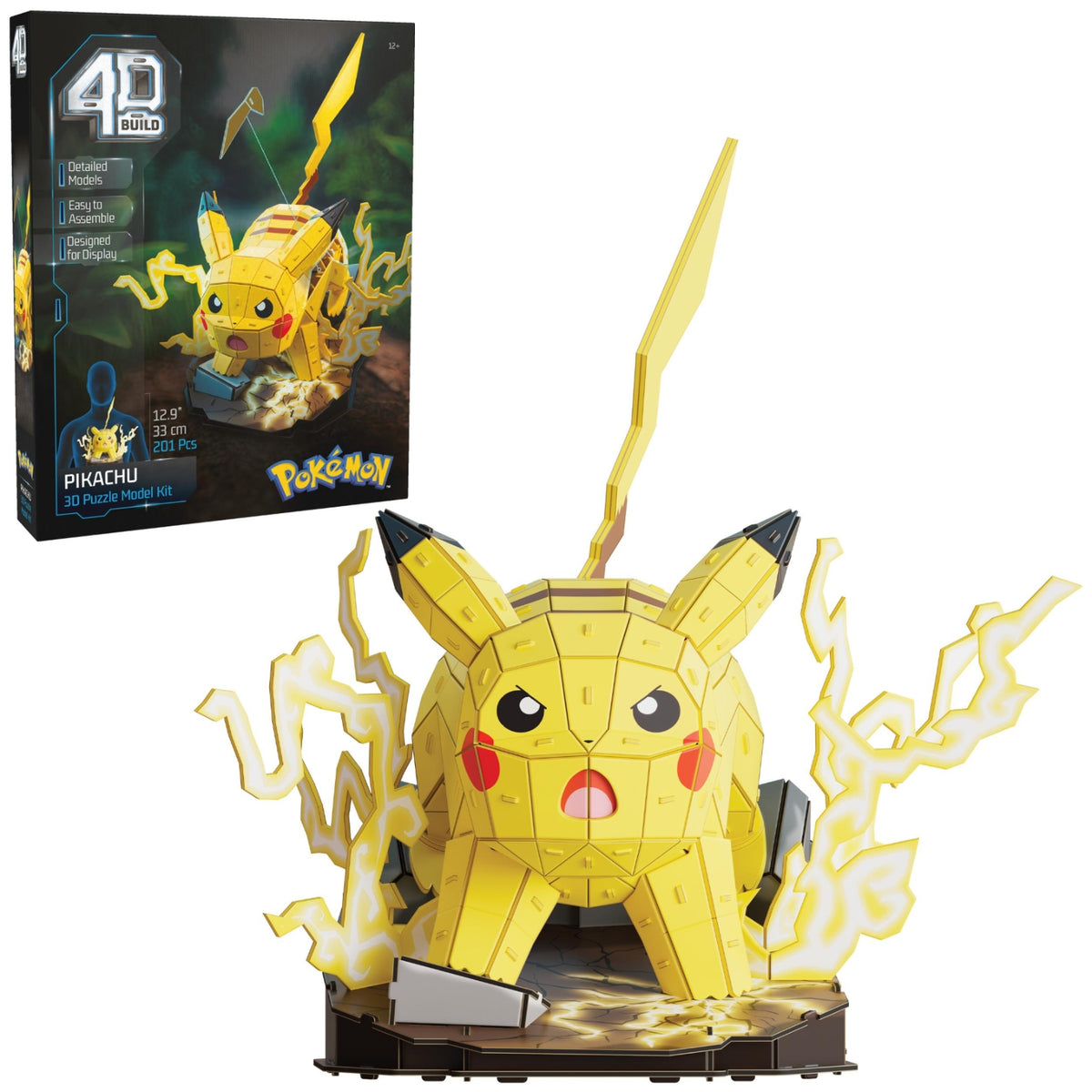 Spinmaster Pikachu 30 puzzle model kit - 201 pièces - 33 cm
