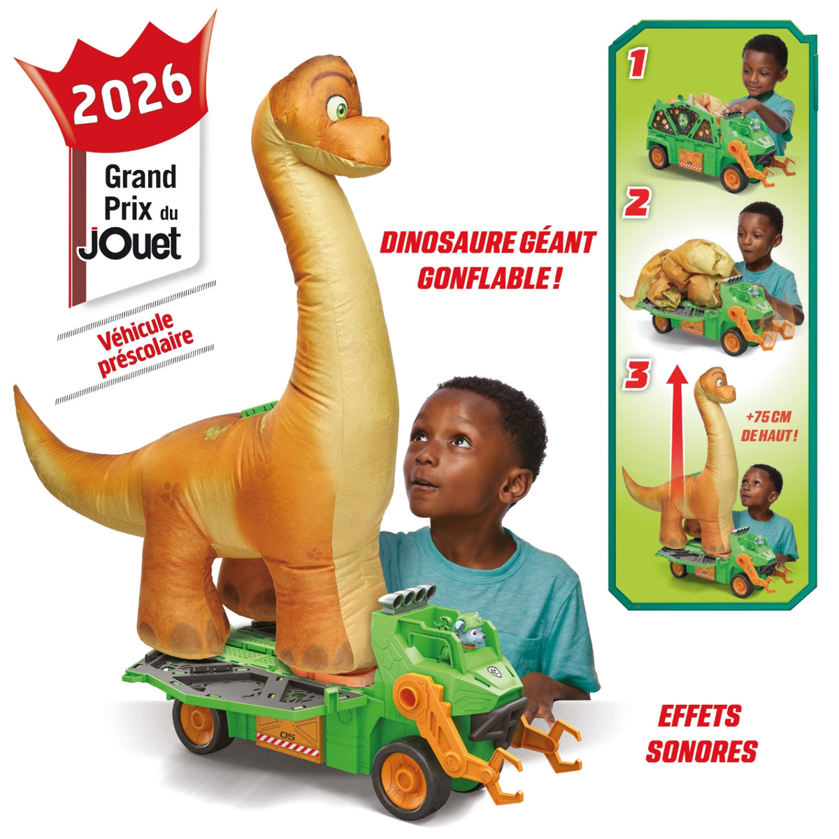 Paw Patrol Véhicule Megasaurus Pat Patrouille Film Mission Dino