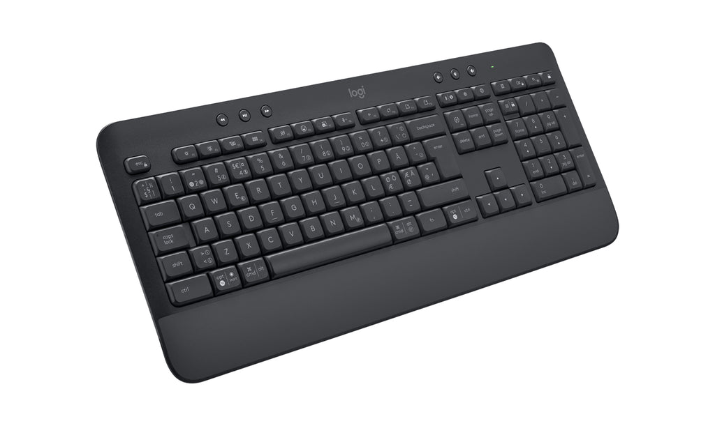 Logitech 920-010951 teclado Oficina Bluetooth QWERTY Nórdico Grafito