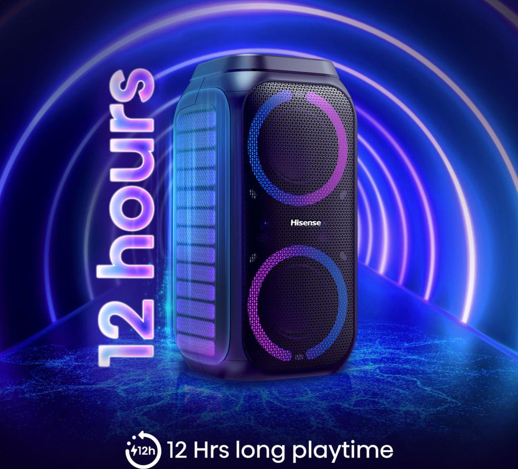 Hisense Party Rocket 160 Enceinte de Soirée, 160 W, Noir