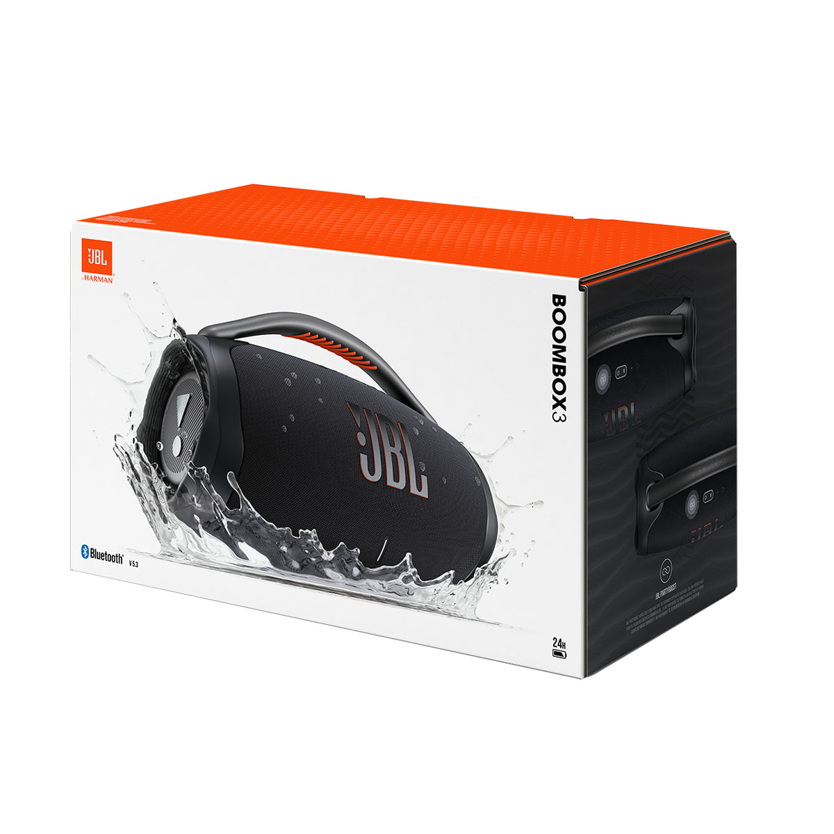 JBL Boombox 3 Enceinte Portable Stéréo, Noir