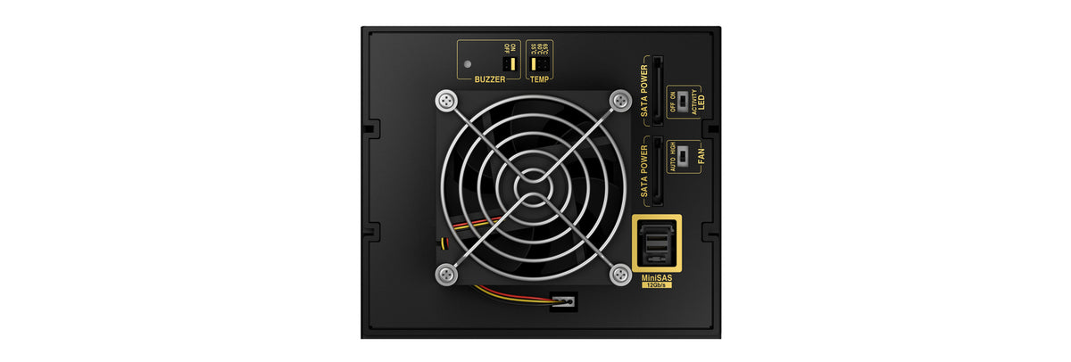 Boîtier de Disques IB-564SAS-12G pour 4 HDD 3.5", SAS et SATA, Noir