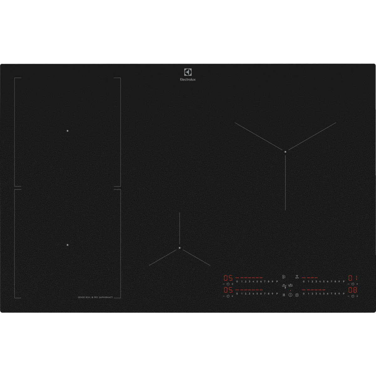 Electrolux EIS87453IZ plaque Noir Intégré 77 cm Plaque avec zone à induction 4 zone(s)