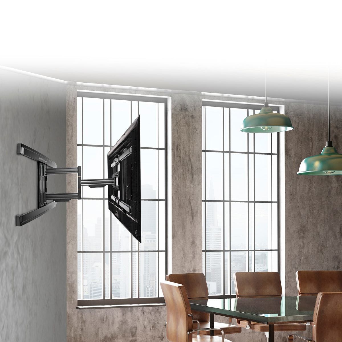 StarTech.com Support Mural TV Bras Articulé pour Téléviseurs jusqu'à 80" Compatible VESA