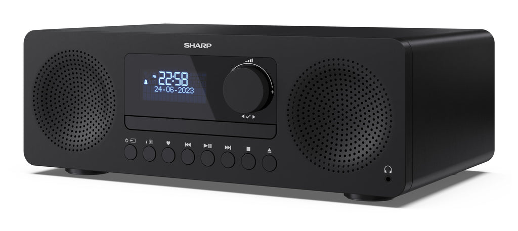 Sharp XL-B720D(BK) ensemble audio pour la maison Système micro audio domestique 30 W Noir