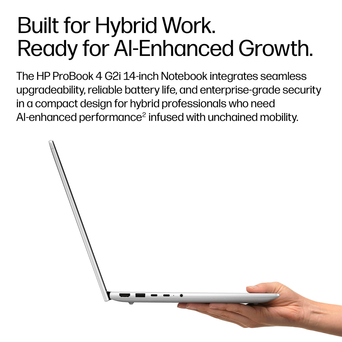 HP ProBook 4 G2i 14 AI Intel Core 7 350 14inch WUXGA AG LED UWVA UMA Webcam 32GB LPDDR5X 512GB SSD be+BT 3C Batt FPS W11