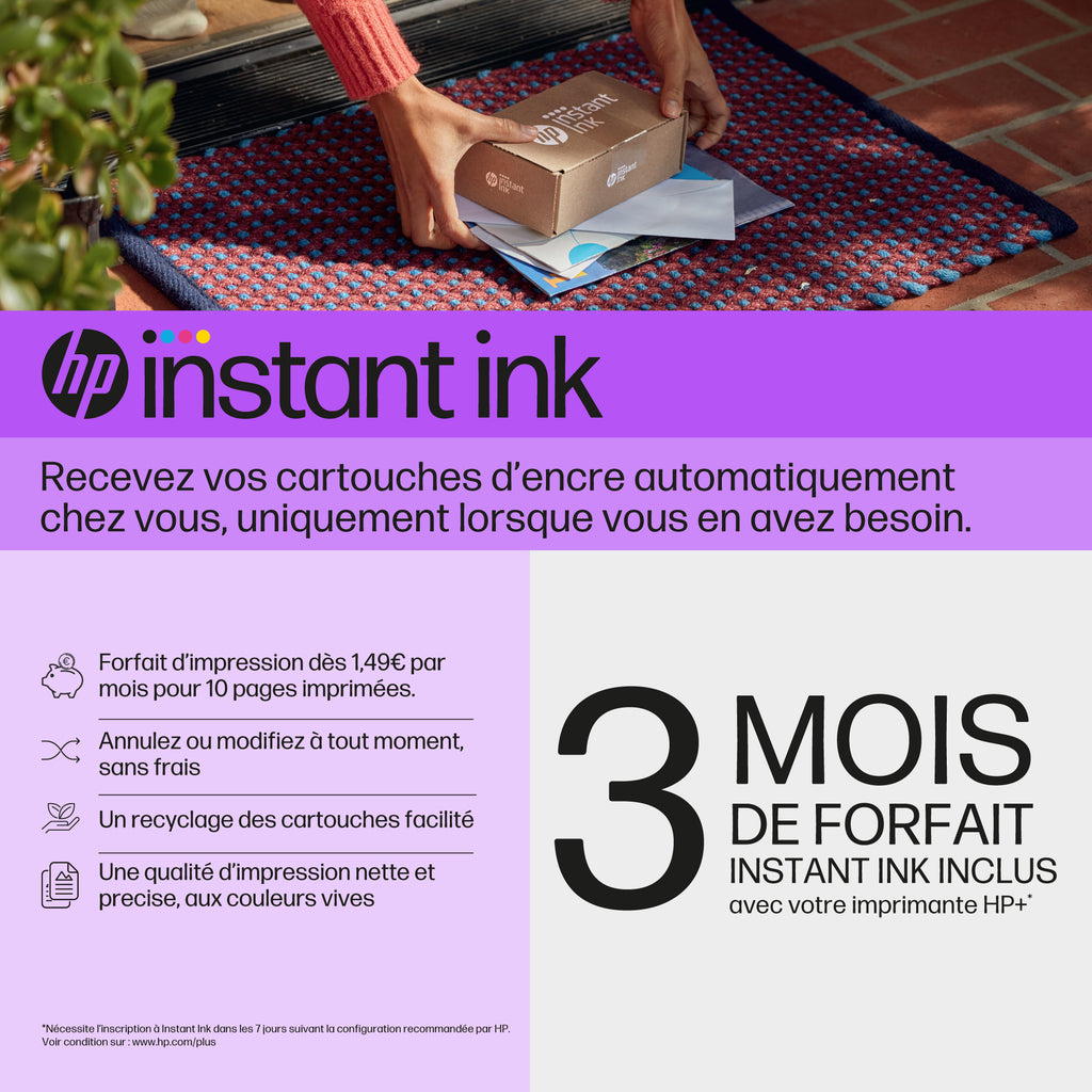 HP OfficeJet Pro 8122e Sans fil All-in-One Couleur Imprimante, Instant Ink; Impression recto-verso