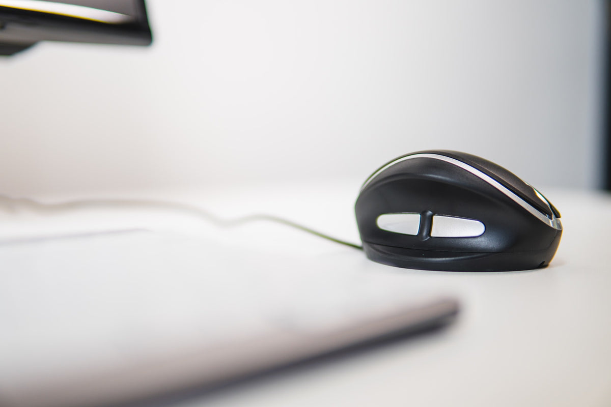 BakkerElkhuizen Oyster Mouse Wireless Large, Souris Bureau Ambidextre Sans Fil RF Laser 1200 DPI