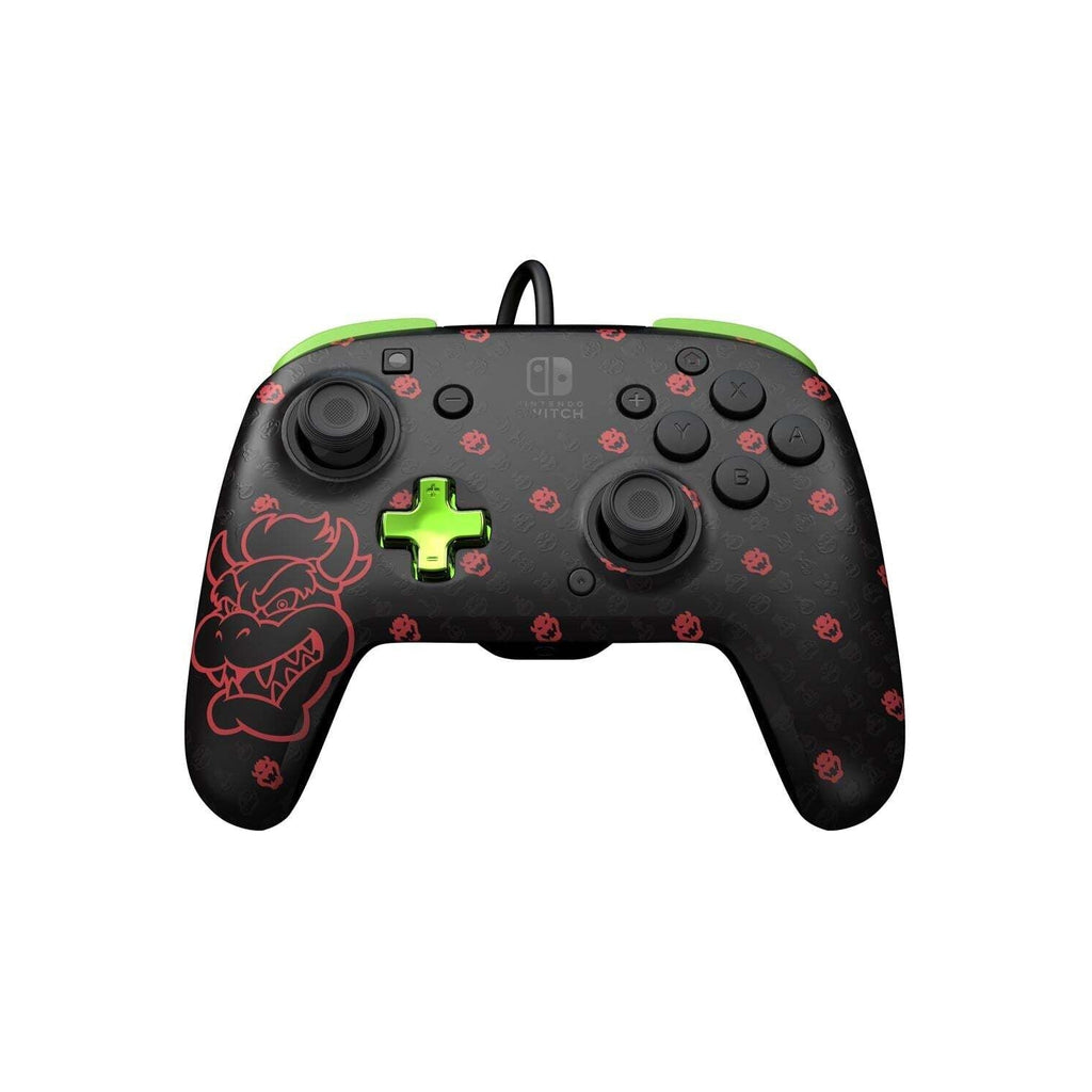 PDP Manette Filaire Rematch Glow Bowser pour Nintendo Switch