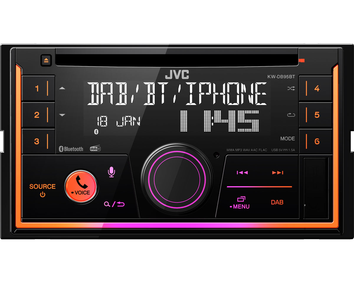 JVC KW-DB95BT Noir 200 W Bluetooth