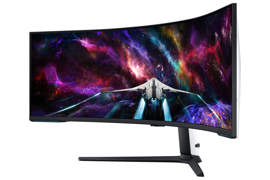 Samsung Samsung G95NC écran plat de PC 144,8 cm (57") 7680 x 2160 pixels Dual UHD QLED Blanc