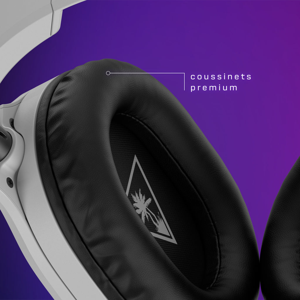 Turtle Beach Recon 70 PlayStation Console Blanche Casque de gaming multiplateforme pour PS5, PS4, PS4 Pro, Xbox Series X