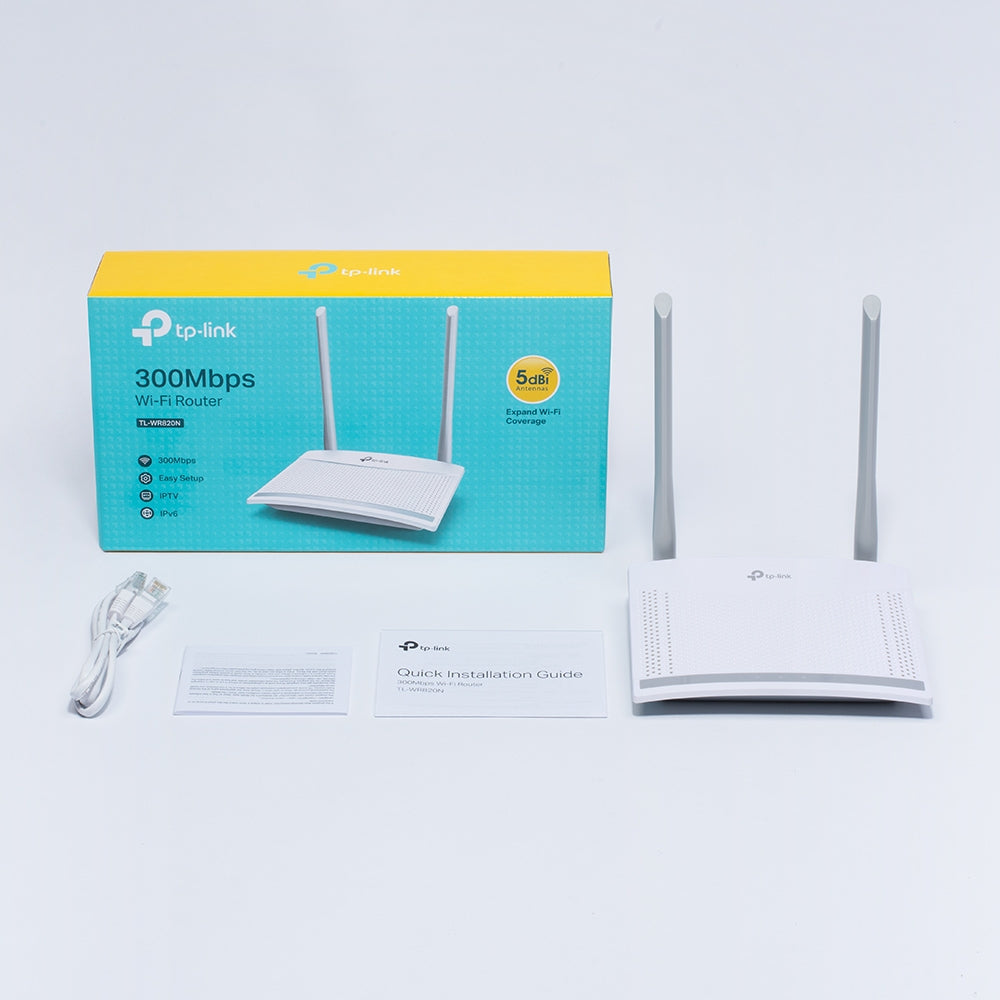 TP-Link TL-WR820N Routeur Sans Fil Fast Ethernet Monobande 2,4 GHz, Blanc