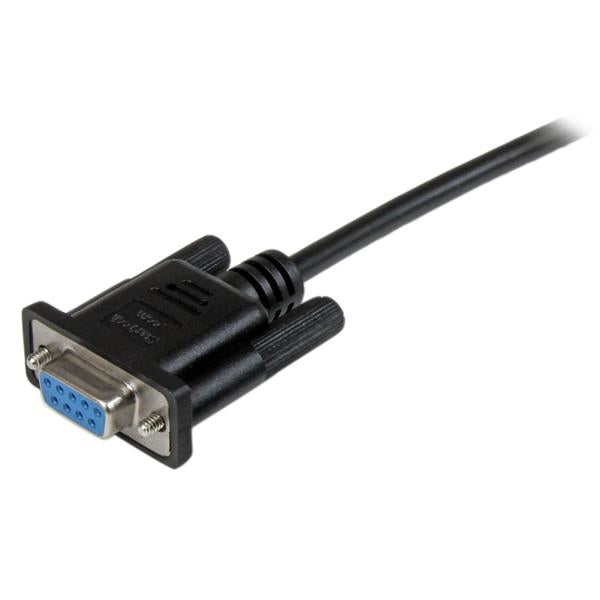 StarTech.com Câble Null Modem Série DB9 RS232, 1m, DB9 vers DB9, Femelle/Femelle, Noir