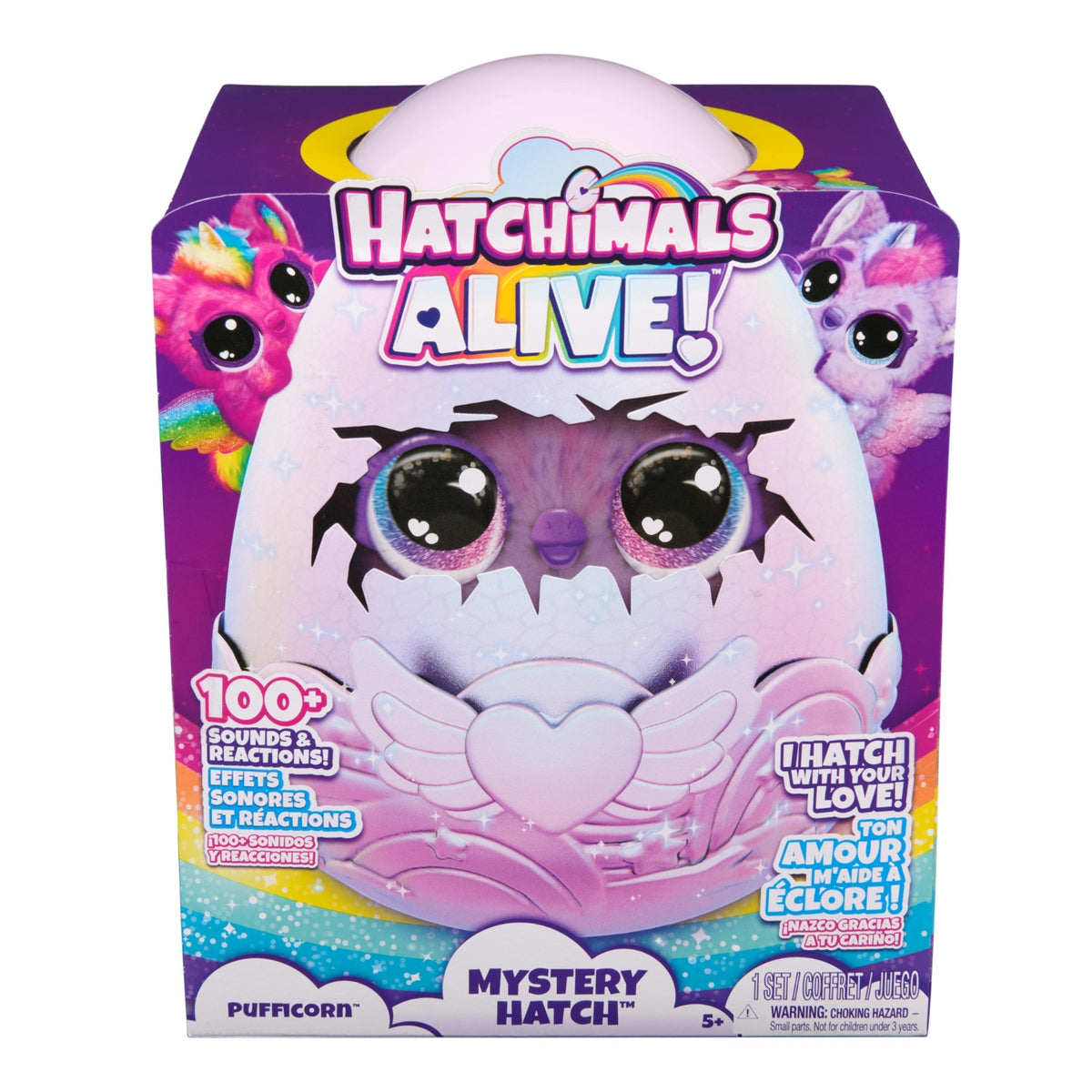Spinmaster Hachimals Alive Pufficorn Eclosion Secrète