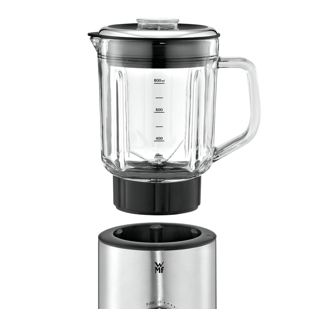 WMF KITCHENminis Mélangeur de Table 0,8 L, 400 W, Noir et Acier Inoxydable