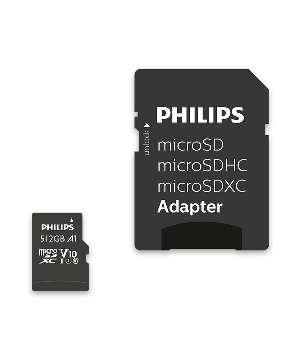Philips FM51MP45B/00 mémoire flash 512 Go MicroSDHC UHS-I Classe 10