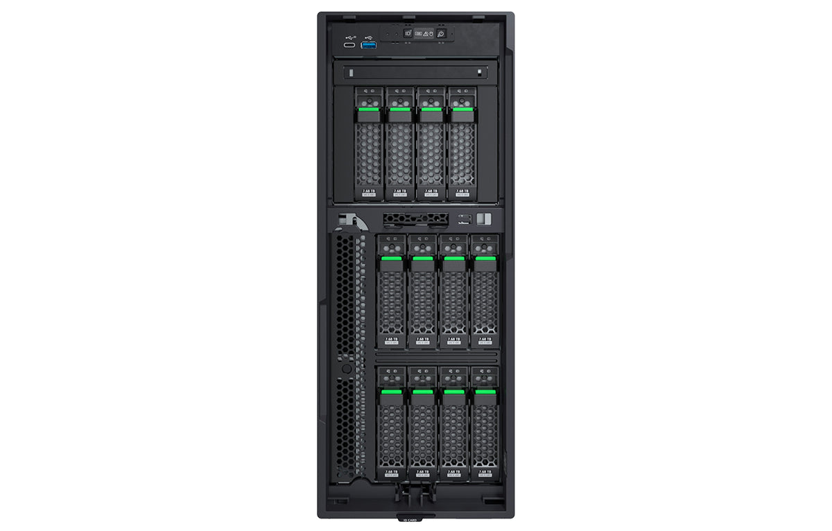 Fujitsu PRIMERGY TX1330 M5 serveur Tower Intel Xeon E E-2388G 3,2 GHz 32 Go DDR4-SDRAM 500 W - vue 3