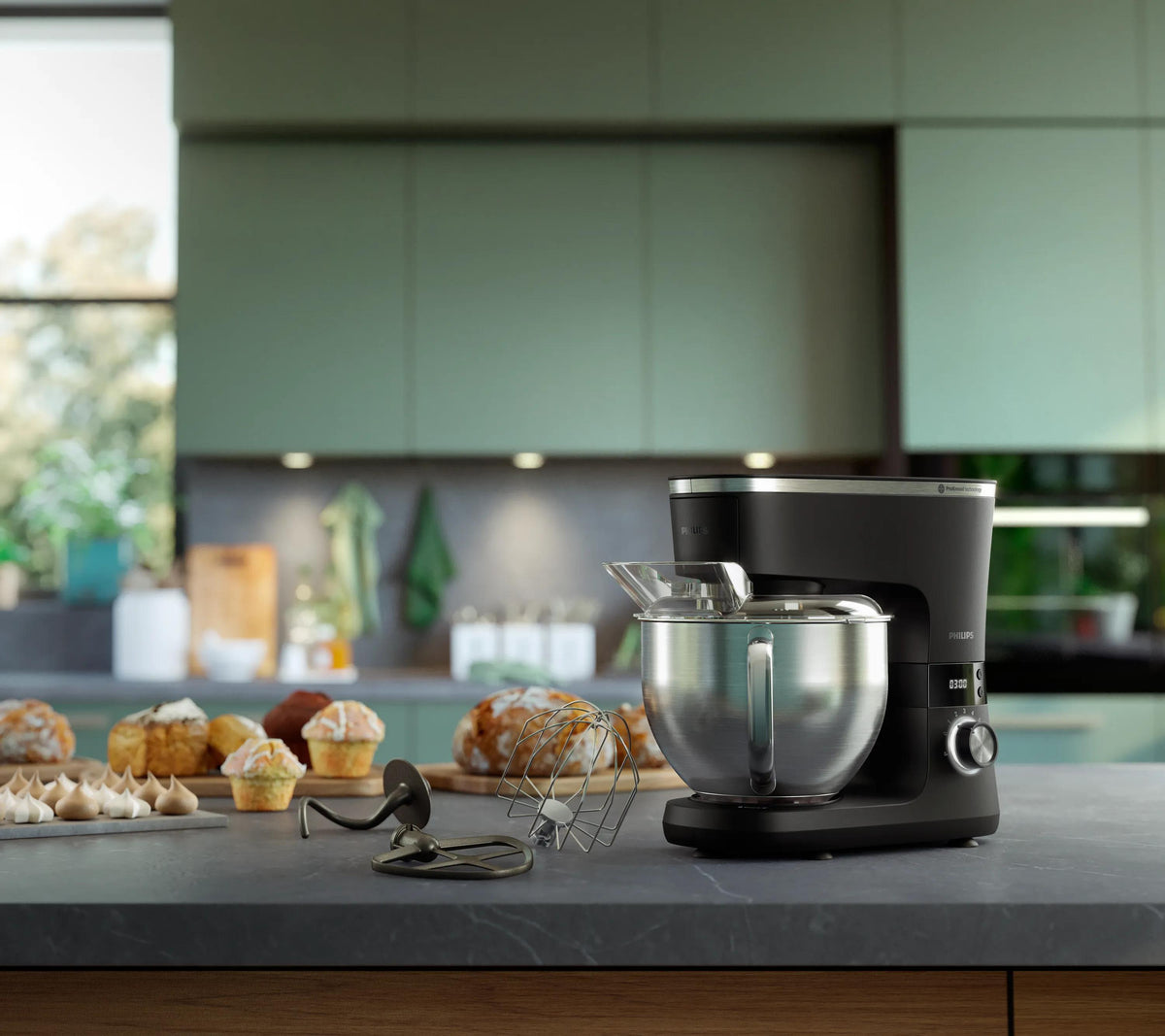 Philips HR7962/21 robot de cuisine 1000 W 5,5 L Noir - vue 2