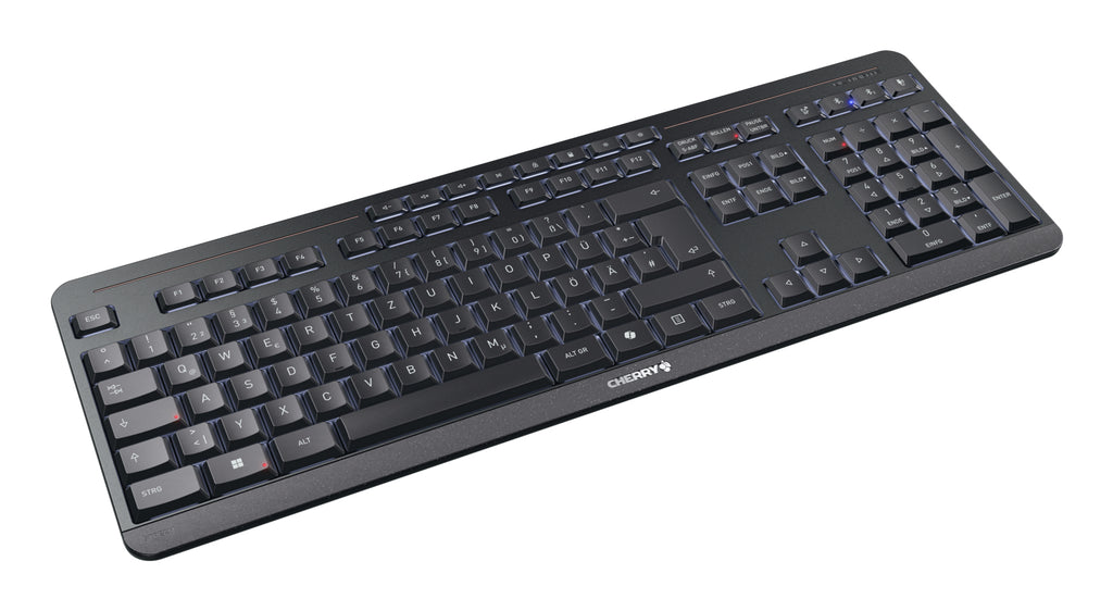 CHERRY Stream desktop ultimate clavier Souris incluse maison/bureau USB + RF Wireless + Bluetooth QWERTZ Allemand Noir