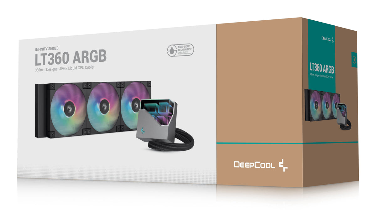 Deepcool LT360 ARGB Système de Refroidissement Liquide, 1-pack, Noir, 120 mm
