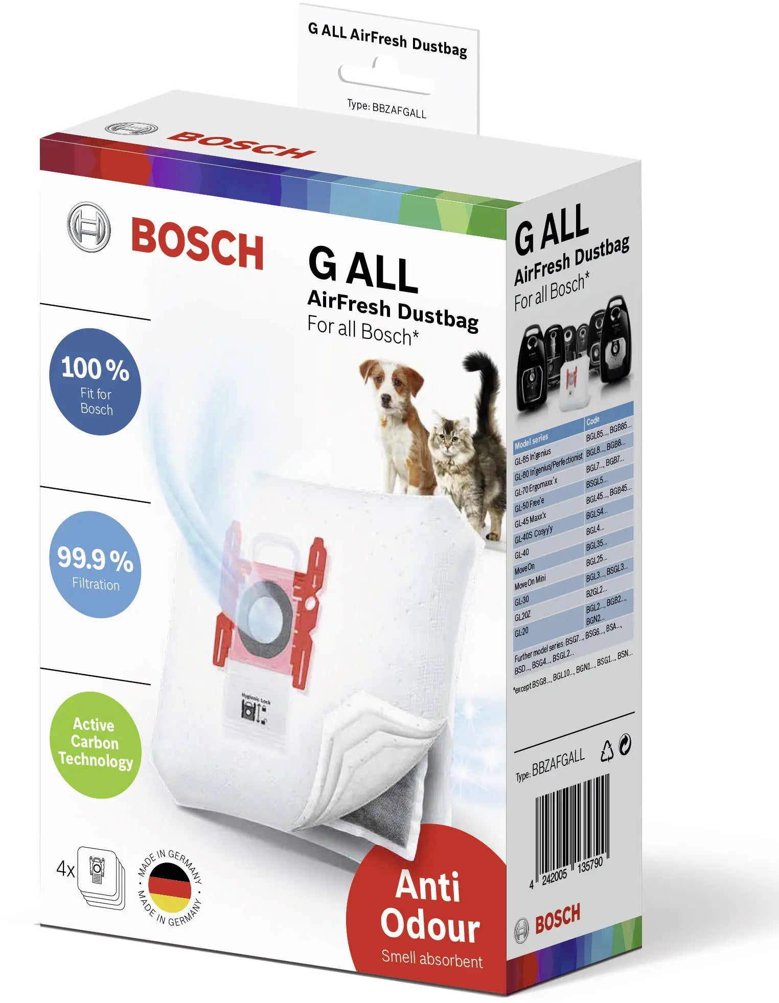 Bosch Bosch BBZAFGALL Accessoire et fourniture pour aspirateur Sac à poussière Aspirateur réservoir cylindrique