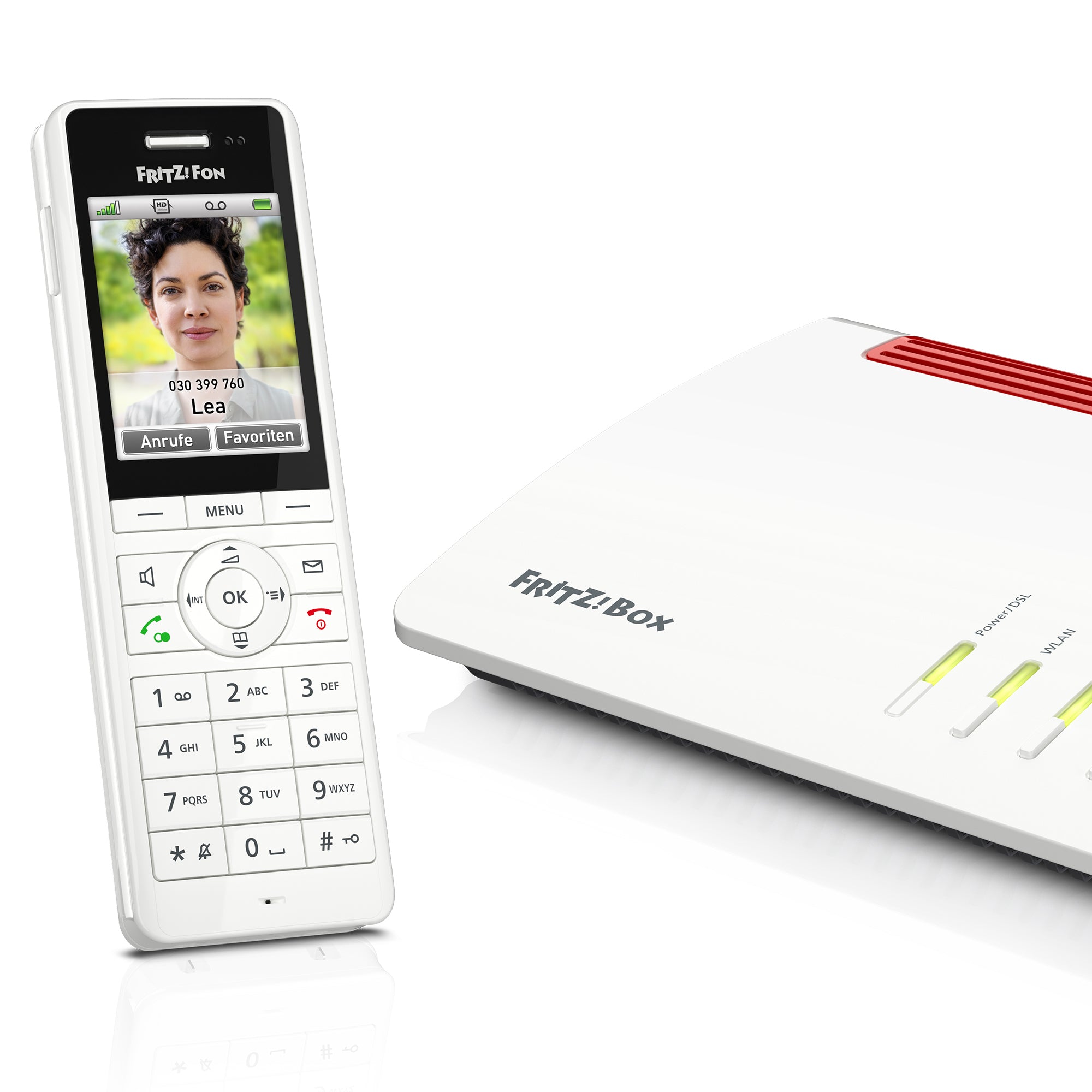 Fon FRITZ! X6 Téléphone DECT Identification de l'appelant Blanc