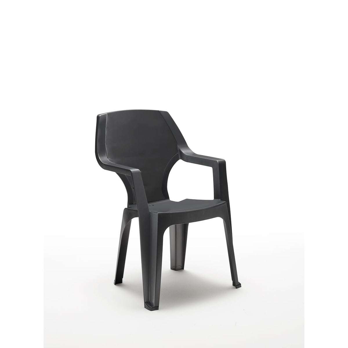 BICA Fauteuil de jardin en résine Gris Parma