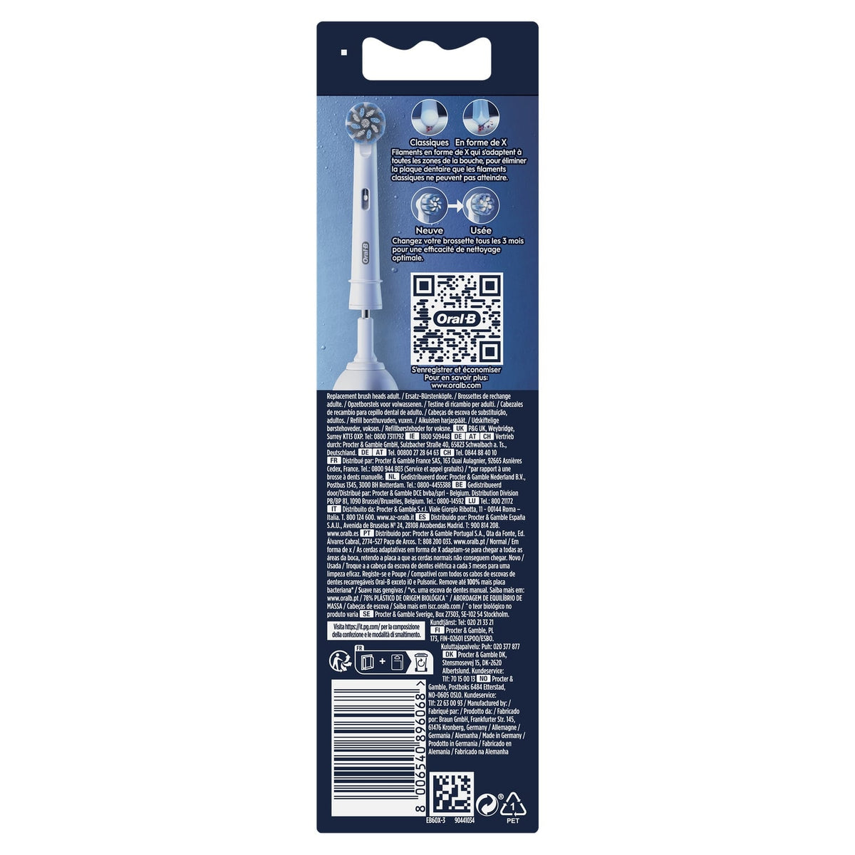 Oral B Brossette dentaire Ultra thin x3 X-filaments