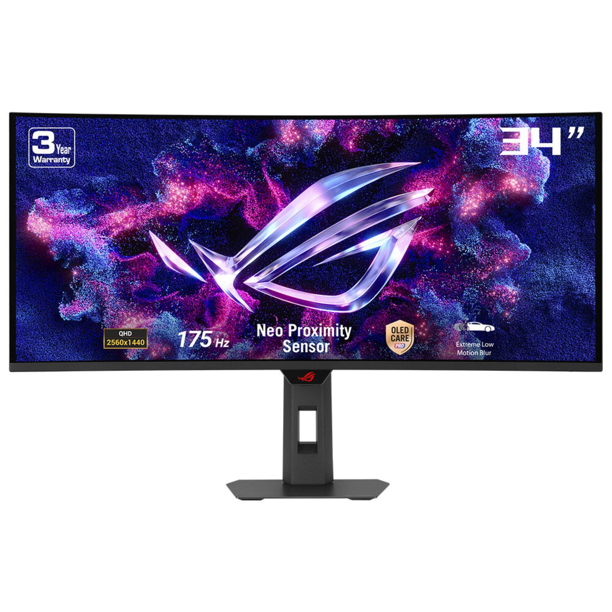ASUS ROG Strix OLED XG34WCDG écran plat de PC 86,4 cm (34") 3440 x 1440 pixels UltraWide Quad HD QD-OLED Noir