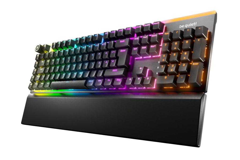 be quiet! Light Mount Silent Linear DE ISO clavier Gaming USB QWERTZ Allemand Noir
